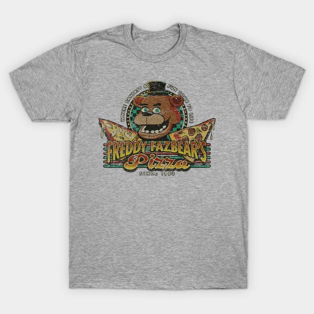 Freddy Fazbears Pizza Vintage T-Shirt by Ilustra Zee Art